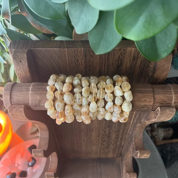 Citrine tumble bracelet (one) - Picture 4 of 6